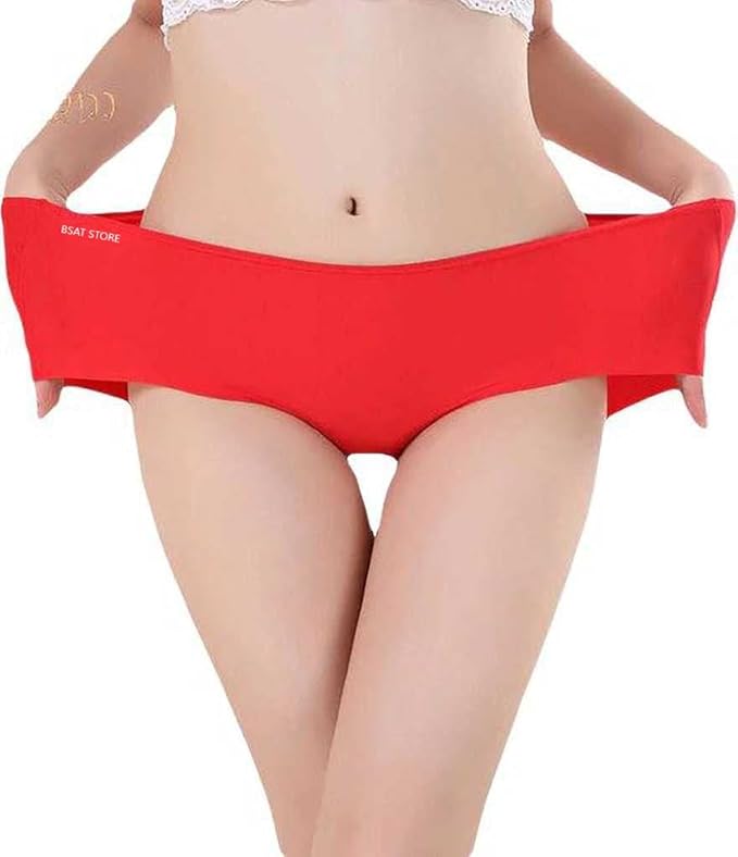 Women's Ice Silk Blend Invisible Lines No Show Hipster Panty (Pack of 4)