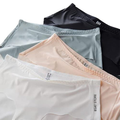 Women's Ice Silk Blend Invisible Lines No Show Hipster Panty (Pack of 4)