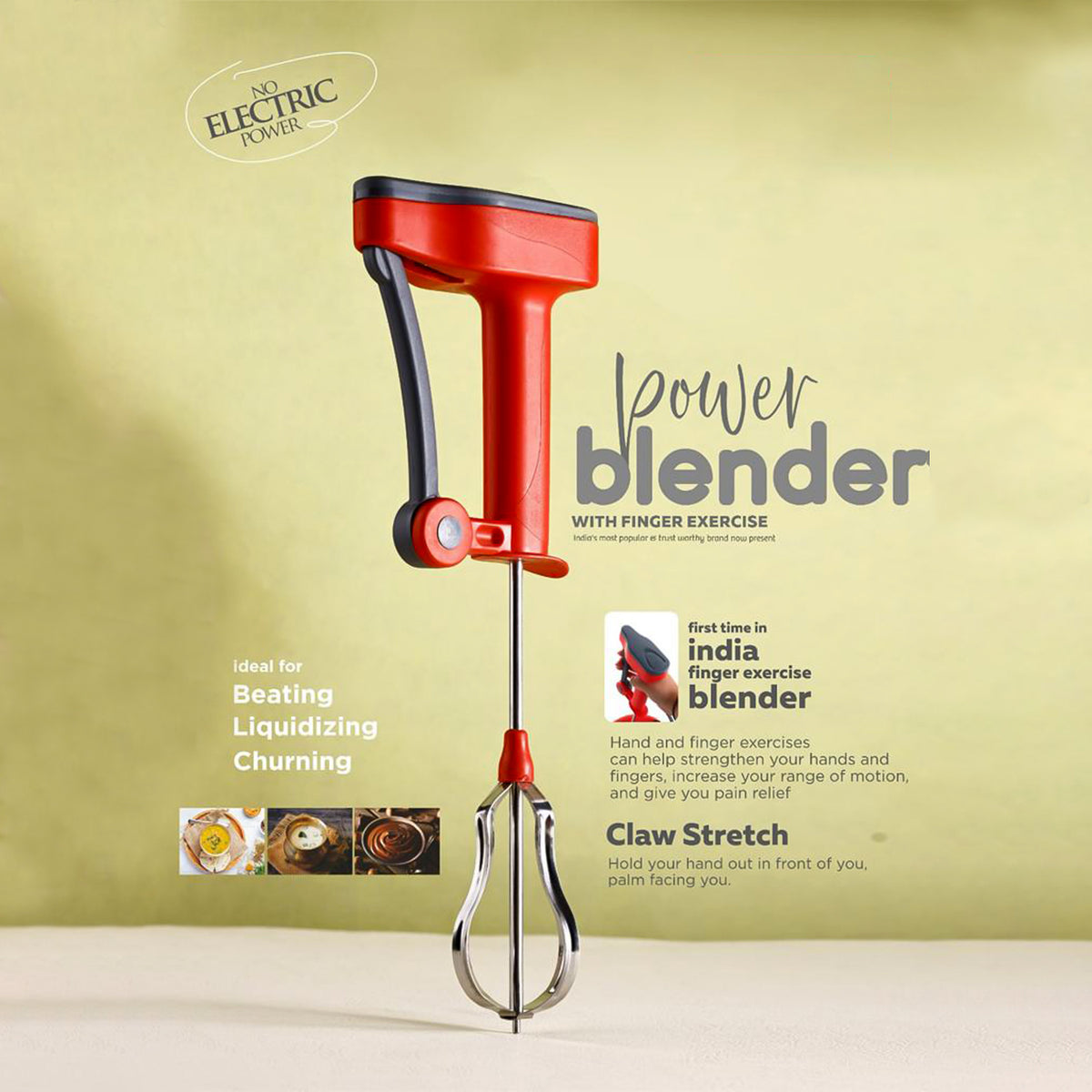 Supermom Multi-function Power Blender For Beating Liquidizing And Churning