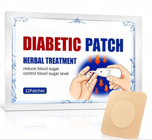 Diabetic Patch Herbal Treatment 12pc (Pack of 1)