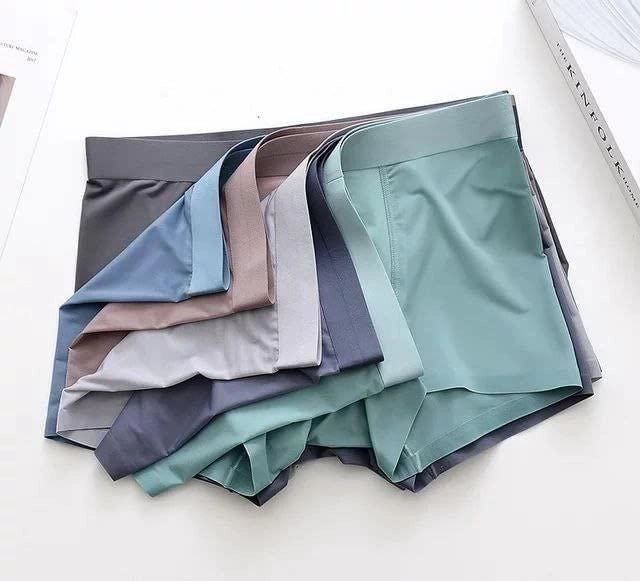 Men's Ice Silk Seamless Briefs Boxers (Pack of 3)