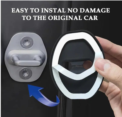 Car Silicone Door Latch Lock Protective Cover (Pack of 4)