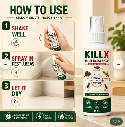 Killx Multi Insect Spray (Buy 1 Get 2 Free)