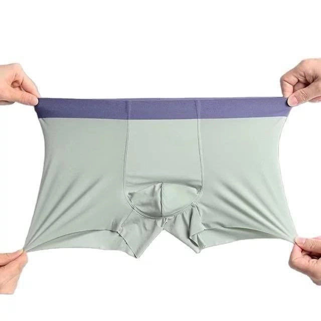 Men's Ice Silk Seamless Briefs Boxers (Pack of 3)