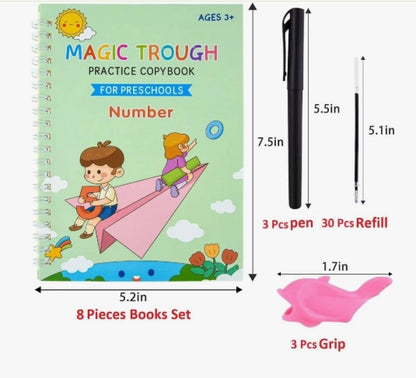 Magic Practice Copybook (4 Book + 10 Refill) (A-127);;'''[;;'[[]